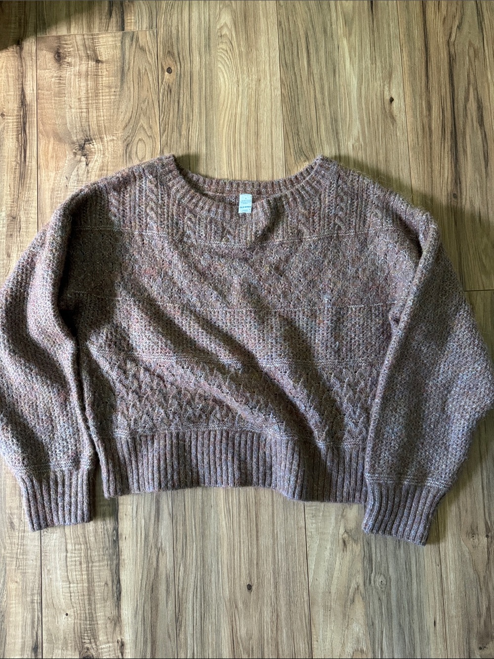 Old navy Cozy Textured Knit Crewneck Sweater - Mauve Heather
